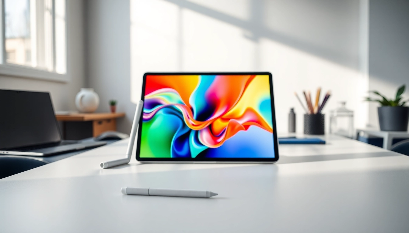 Interactuar con el iPad Pro M4 en un entorno moderno y profesional.