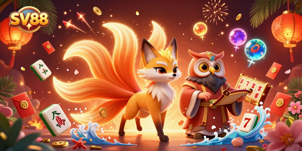 Experience thrilling slots action at SV88 with vibrant characters and immersive casino elements.