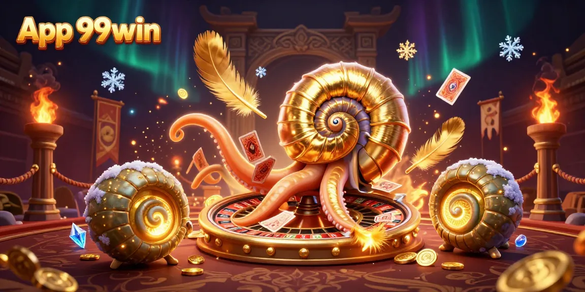 Experience thrilling gameplay with App 99win as the giant nautilus leads in exciting gambling scenes.