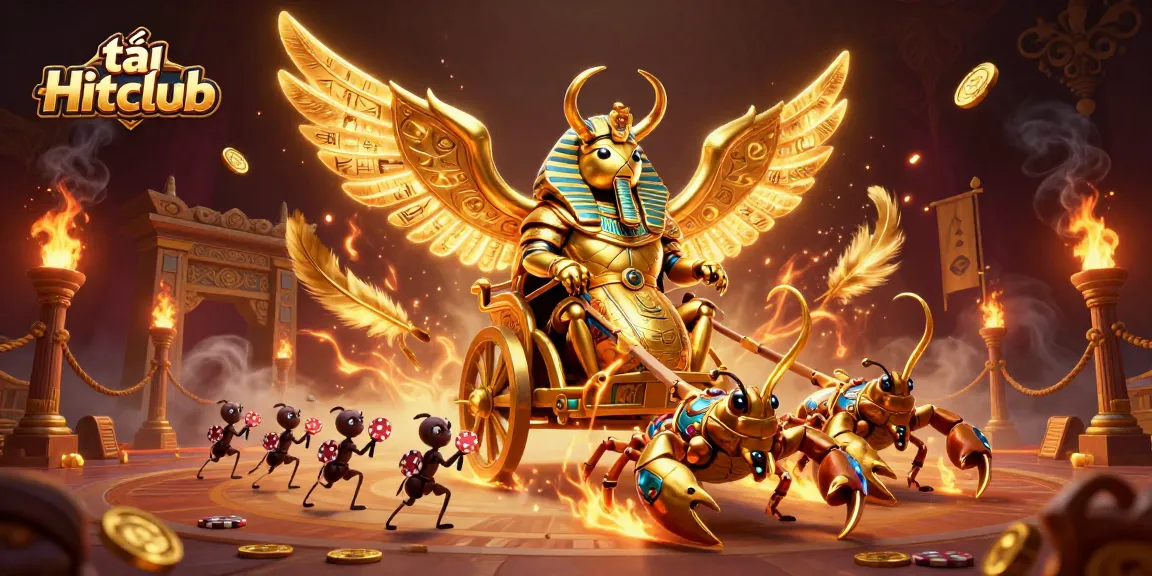 Experience thrilling gameplay with tải Hitclub's vibrant casino illustration featuring legendary characters.