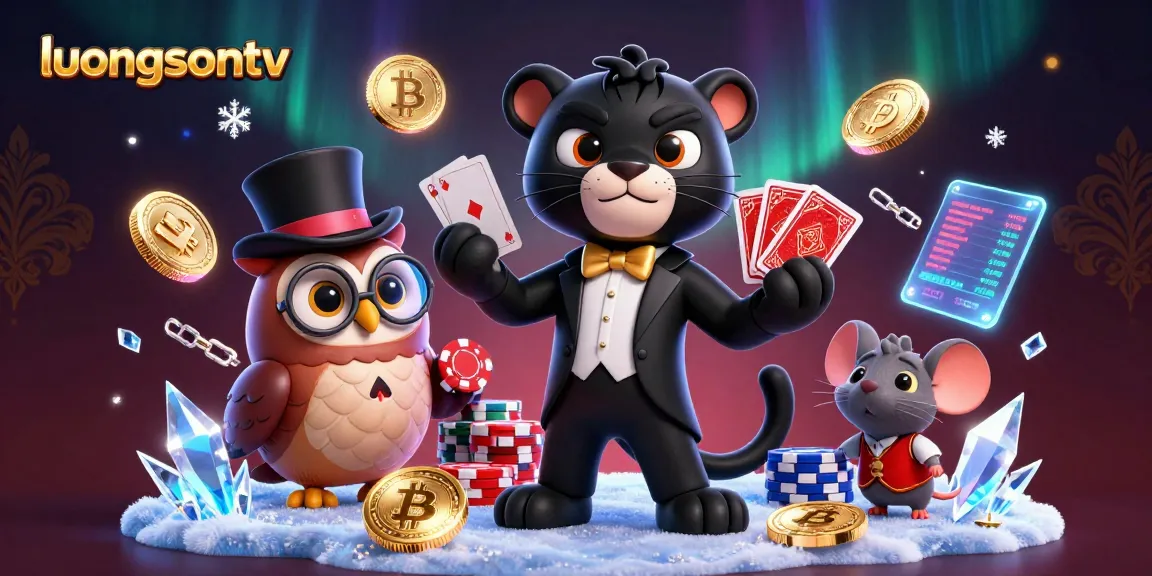 Experience thrilling moments with luongsontv as a black panther dealer engages players backed by fun casino characters.