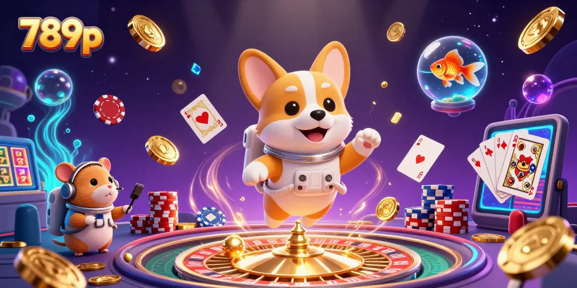 Experience thrilling action and fun at 789p's vibrant casino scene featuring unique characters.